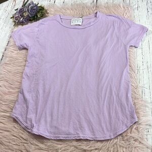 NWT Jumper 1234 SHORT SLEEVE CREW SLUB T-SHIRT Pansy